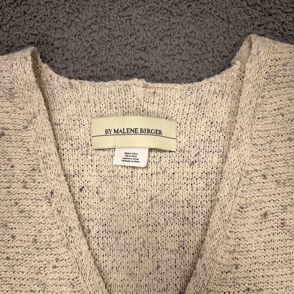 By Malene Birger Lotty Sweater Womens Extra Small Cream Knit Minimal Lagen Tunic - Picture 3 of 10